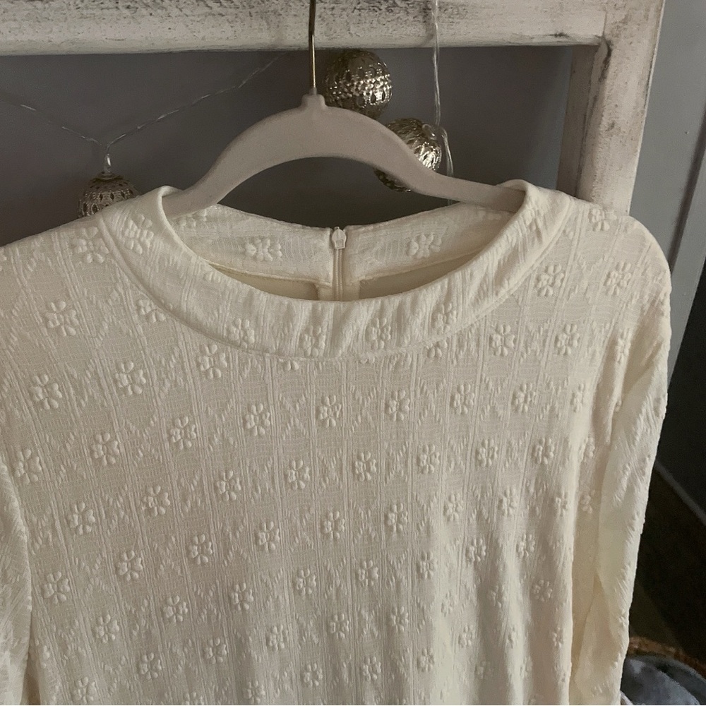Shein Cream Lace Long Sleeve Dress Size 4X- More like a Size XL - Picture 8 of 12